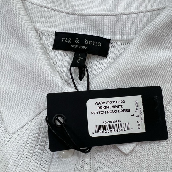 NWT👗 rag & bone Peyton Polo Knit Dress SZ-L - Picture 11 of 14